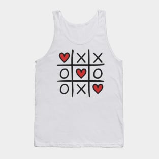 Tic Tac Toe Love Hearts Tank Top